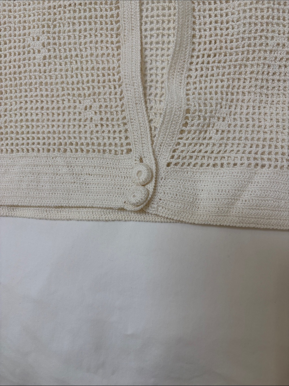 Vintage B Altman & Co Hand Crochet Two-Piece top - Picture 9 of 11